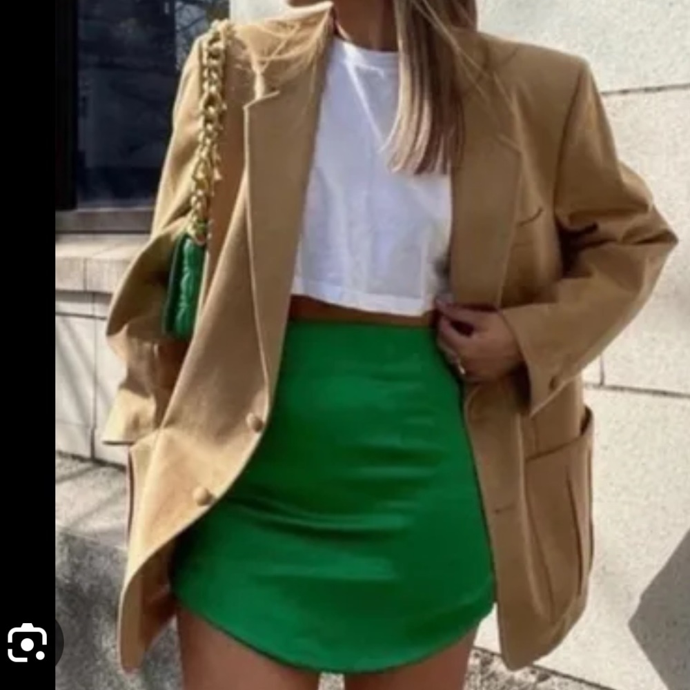 Zara satin effect miniskirt